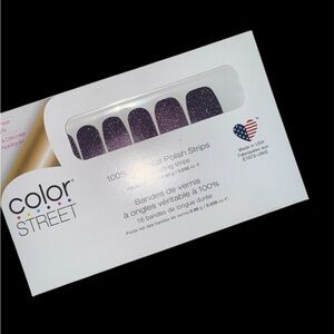 Color Street Glittery Purple Nail Strips